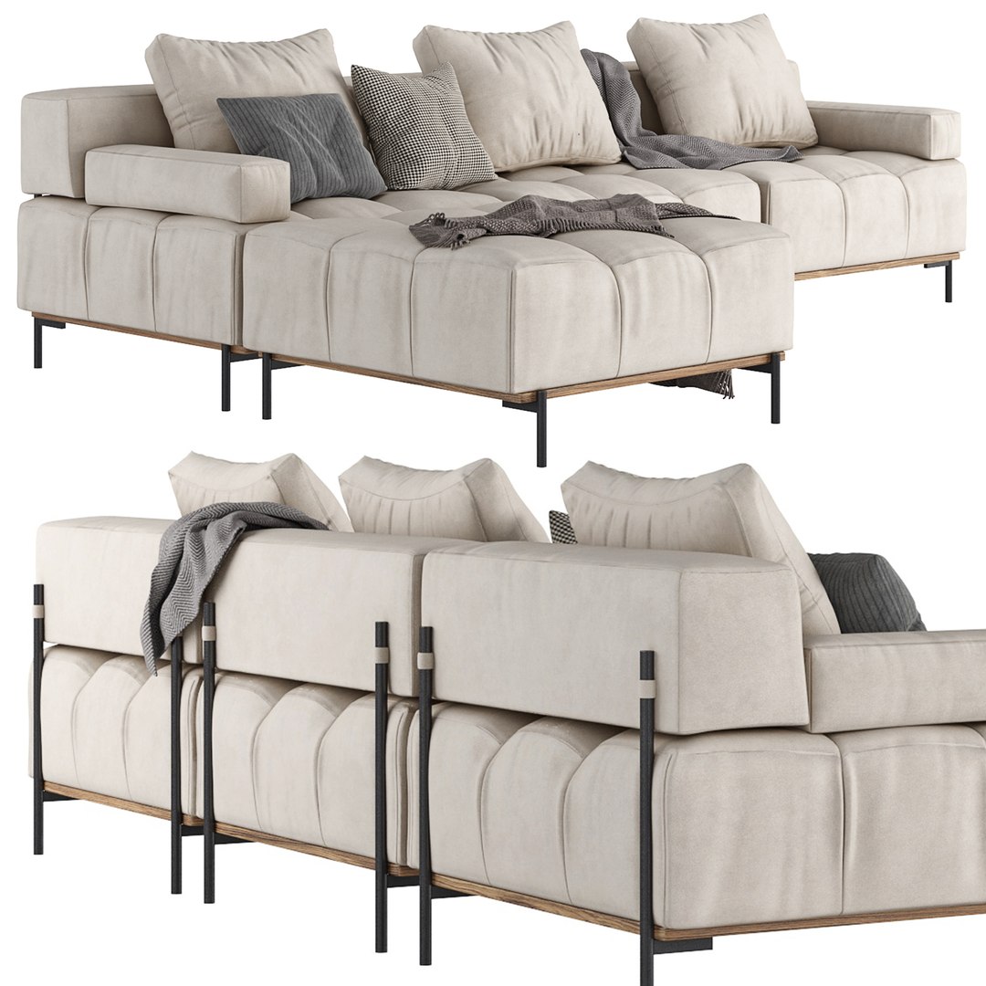 Nivala Modular Sofa By Acanva 3D Model - TurboSquid 1994301