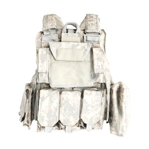 3D equipped military body armor model