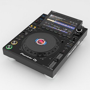 3D Professional DJ multi player Pioneer CDJ-3000 3D Model