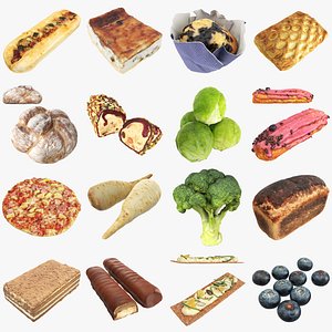 3D 3D Photogrammetry Food Bundle 06