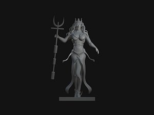 ocean godess character design 3d print 3D