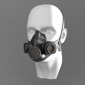 Gas mask Sci-Fi helmet 3d model military combat fantasy weapon