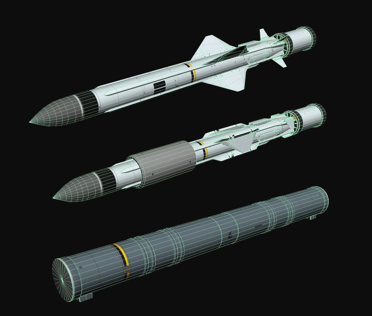 3D Exocet MM40 Model - TurboSquid 2338402