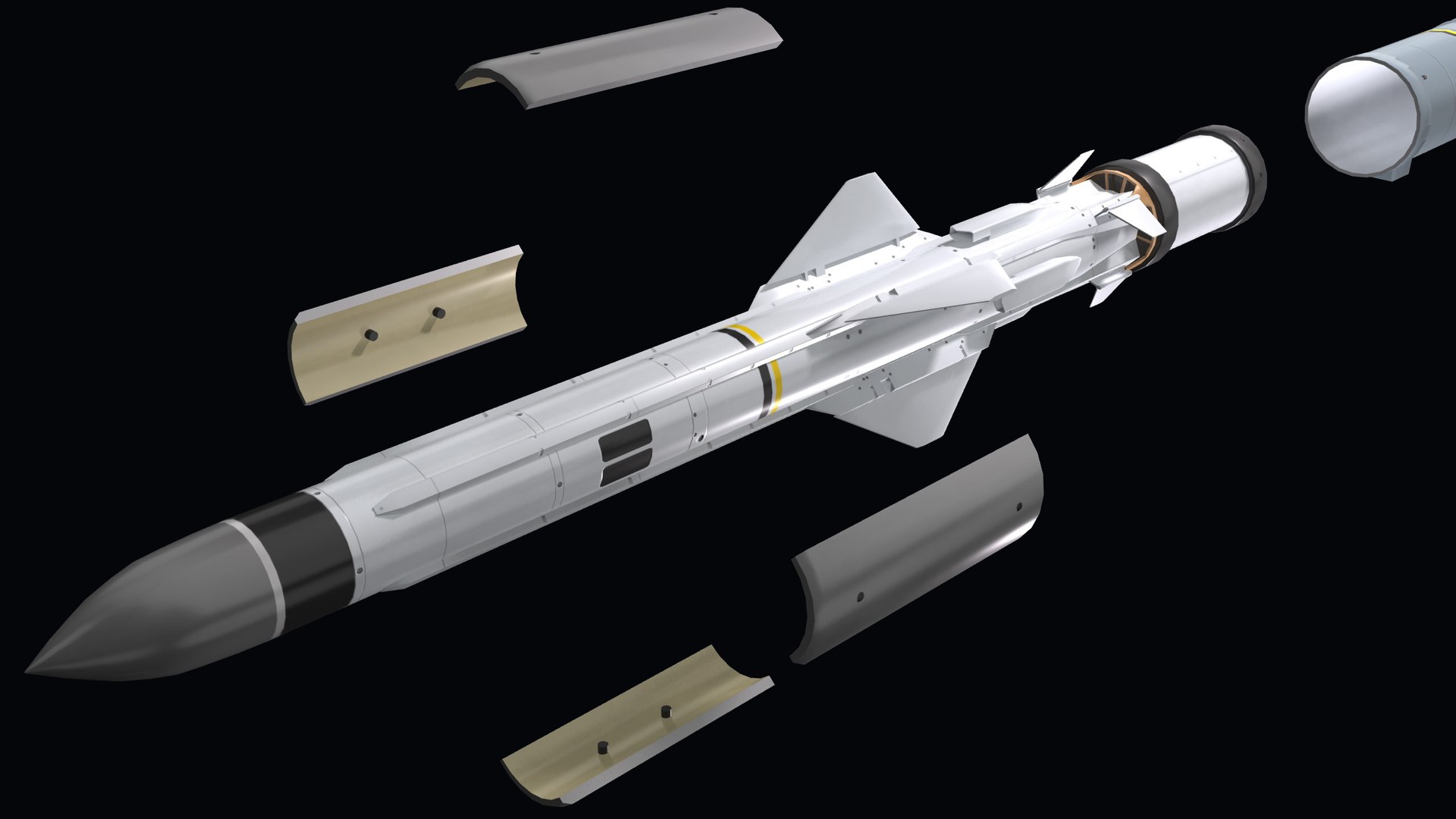 3D Exocet MM40 Model - TurboSquid 2338402