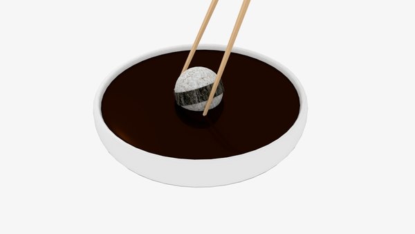 modelo 3d Chopstick Dip Sphere Sushi - TurboSquid 1343856