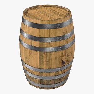 3ds max wooden barrel