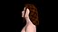 Freie Frau, die Haare fesselt