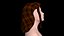 Freie Frau, die Haare fesselt