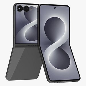 Samsung Galaxy Z Flip 8 Black 3D model