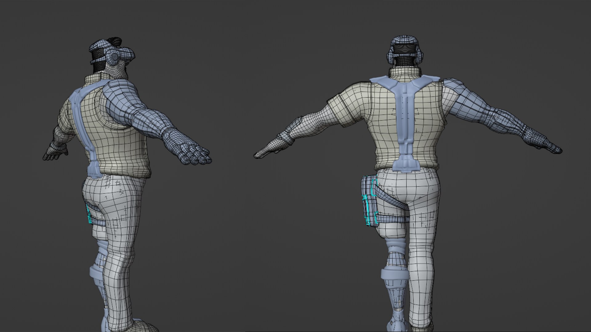 3D Model Cartoon Rigged Fighter Man-Gilberto Character 3D Model ...