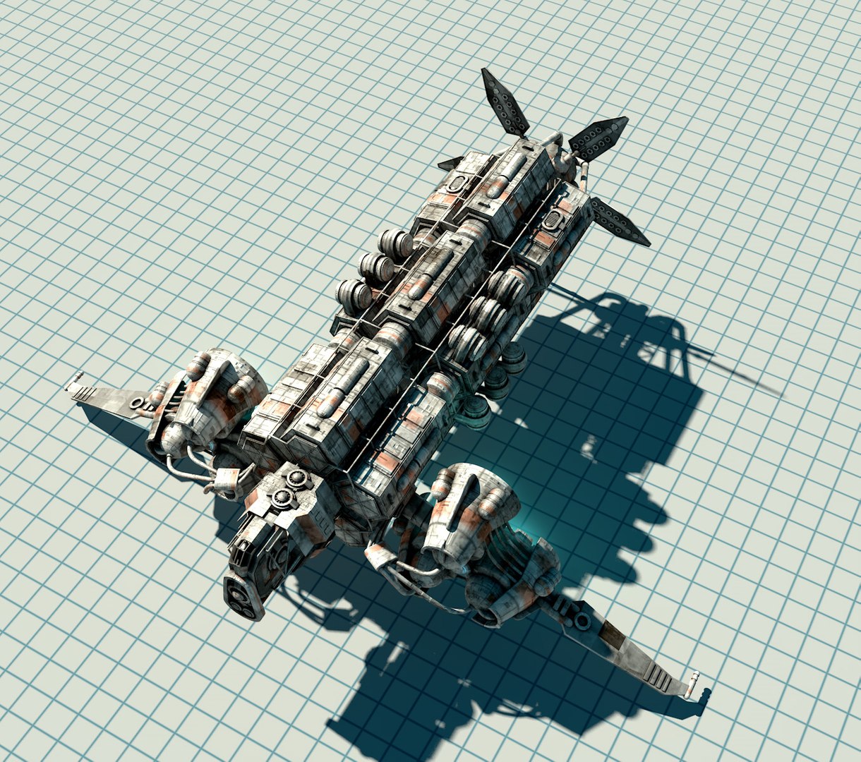 3d Model Scifi Ship