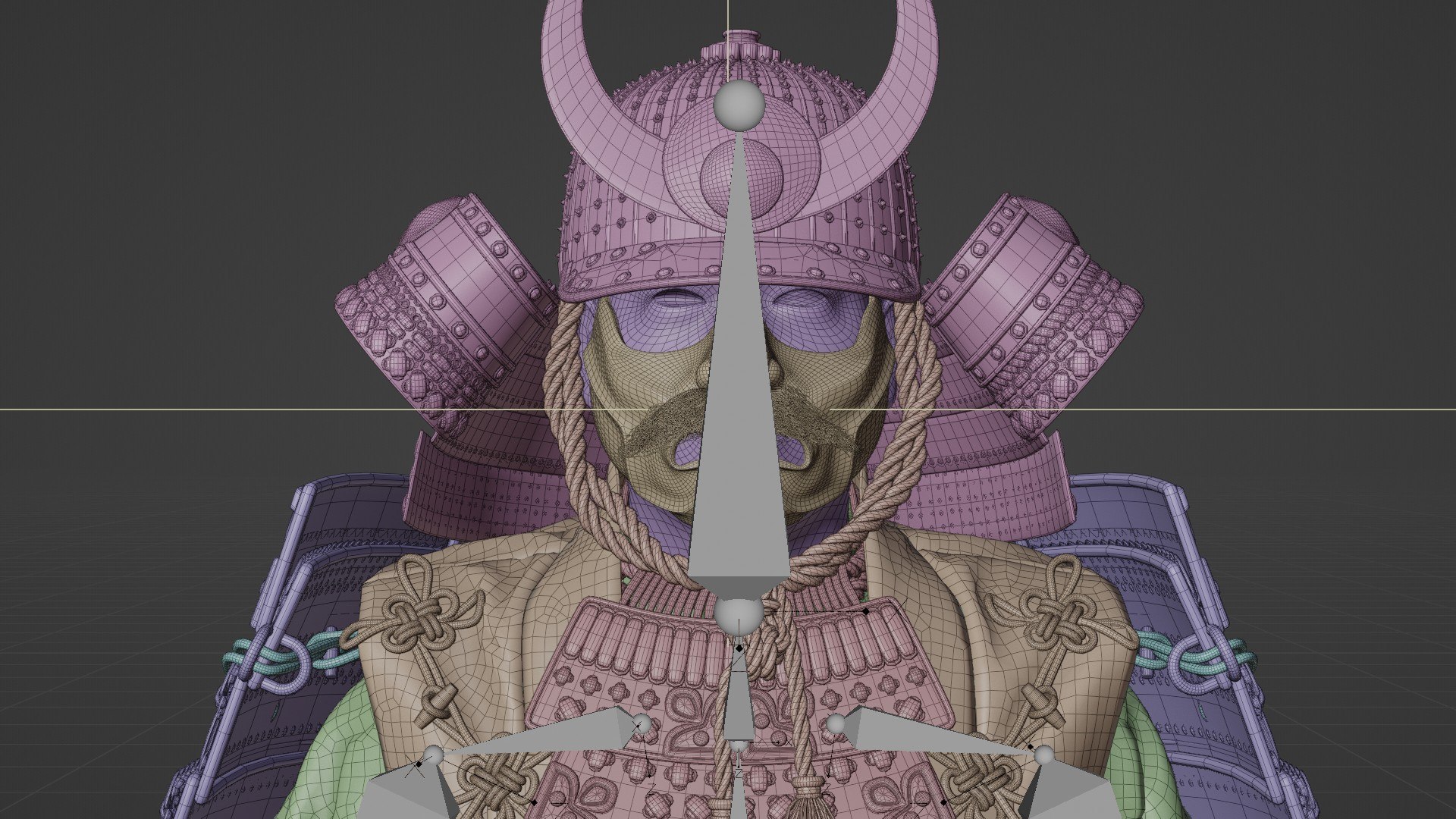 MEDIEVAL Japanese Samurai Rigged 3D Model - TurboSquid 1980270