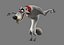 3d wolf cartoon toon model