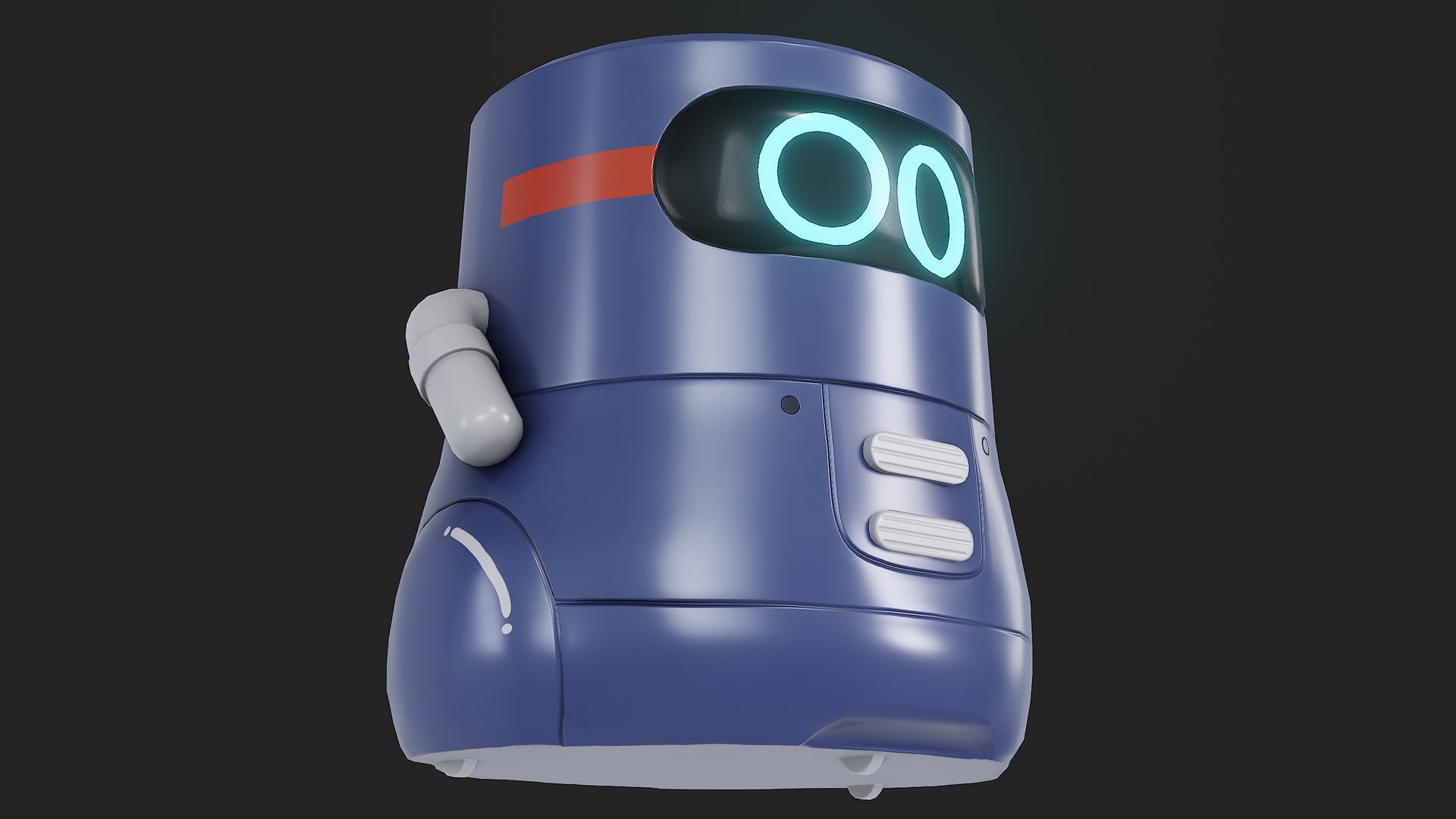 3D Blue Modern Smart Robot Toy - TurboSquid 2122939