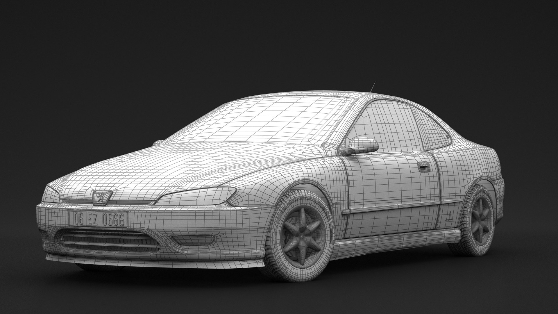 3D Peugeot 406 Coupe - TurboSquid 2010883