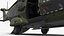 NH90 Military Transport Helicopter Green Camo with Interior 3D