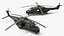 NH90 Military Transport Helicopter Green Camo with Interior 3D
