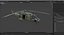 NH90 Military Transport Helicopter Green Camo with Interior 3D