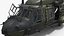 NH90 Military Transport Helicopter Green Camo with Interior 3D