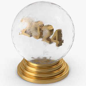 Gold Ice Globe 2024 3D model