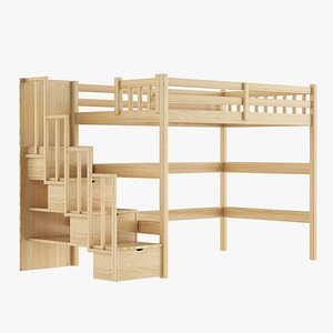 Kids Bunker Bed model