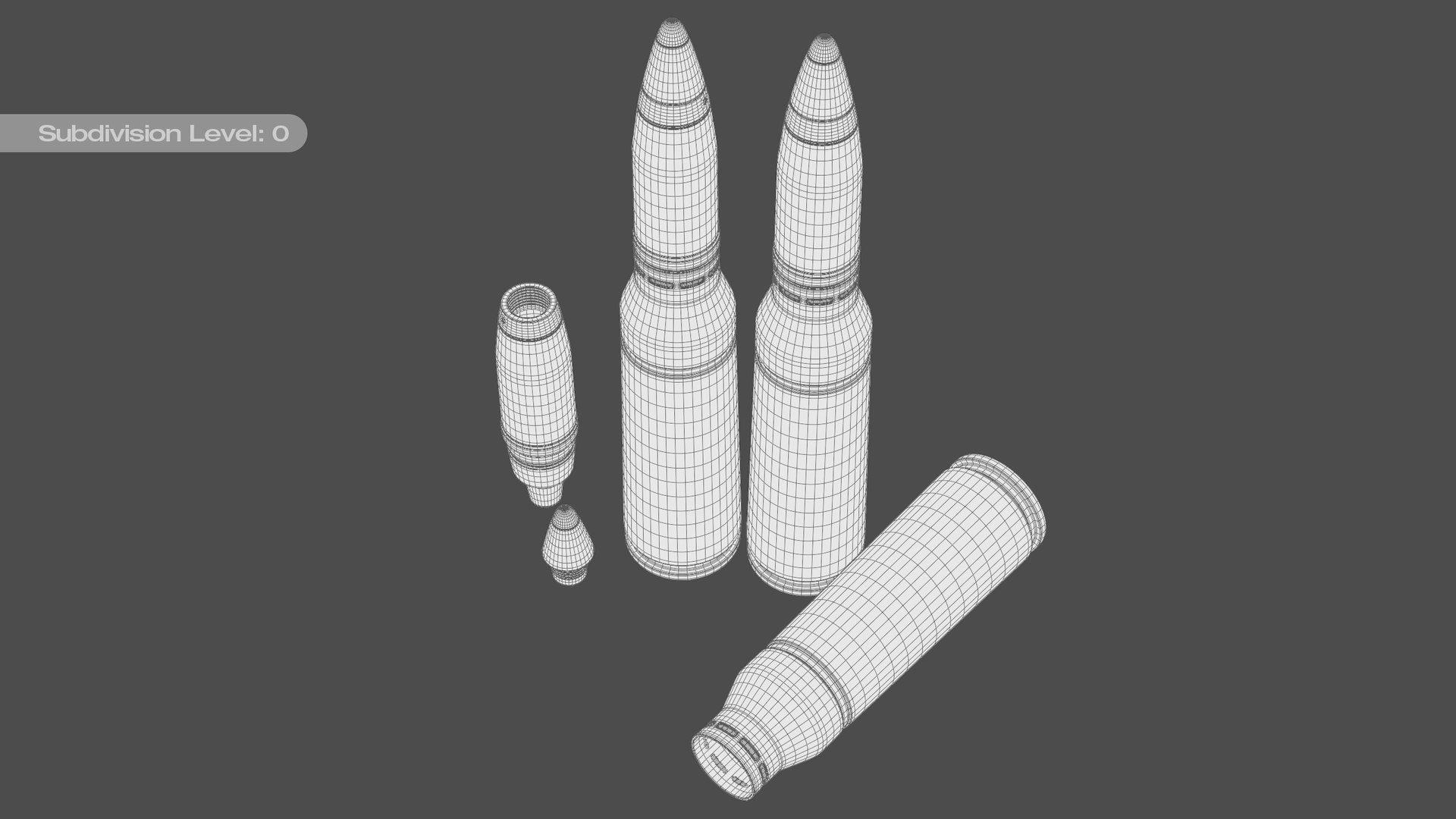 25mm X 137 M792 High Explosive Projectile Cartridge 3D - TurboSquid 2272323