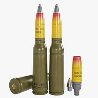 25mm  x 137 M792  High Explosive Projectile Cartridge