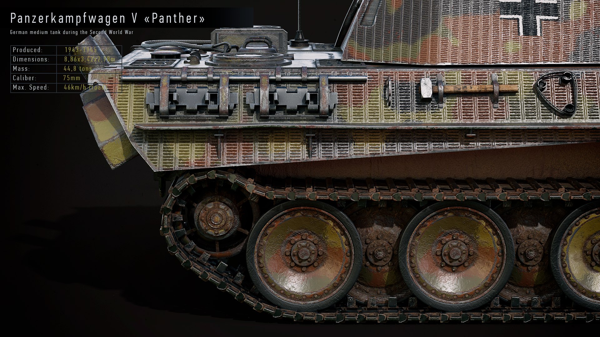 3D model panther gameready pzv tank https://p.turbosquid.com/ts-thumb/kx/sDSwoh/UXdSoYz2/render11/png/1600977021/1920x1080/fit_q87/0f6779e19a0e6144d1d7f3ee805fac897d96b42f/render11.jpg
