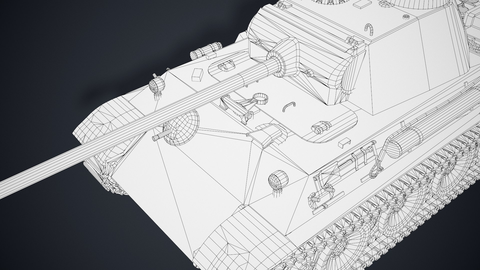 3D model panther gameready pzv tank https://p.turbosquid.com/ts-thumb/kx/sDSwoh/b1op5b4a/wire8/png/1600977025/1920x1080/fit_q87/e53c167e295ff82905464c970dd48e4bc103d647/wire8.jpg