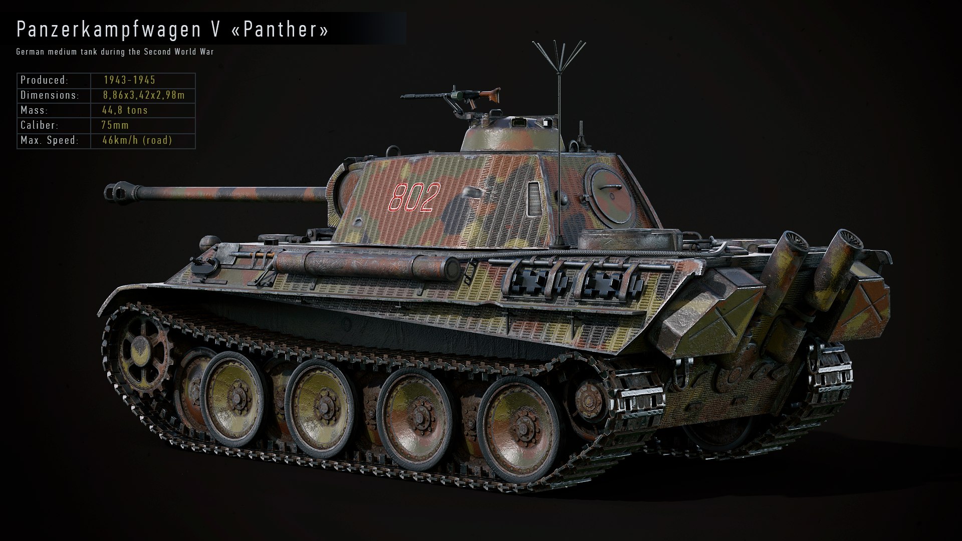 3D model panther gameready pzv tank https://p.turbosquid.com/ts-thumb/kx/sDSwoh/e8Oax3z8/render2/png/1600977020/1920x1080/fit_q87/4ff898514bfaf137966da24250f496db9bd77771/render2.jpg