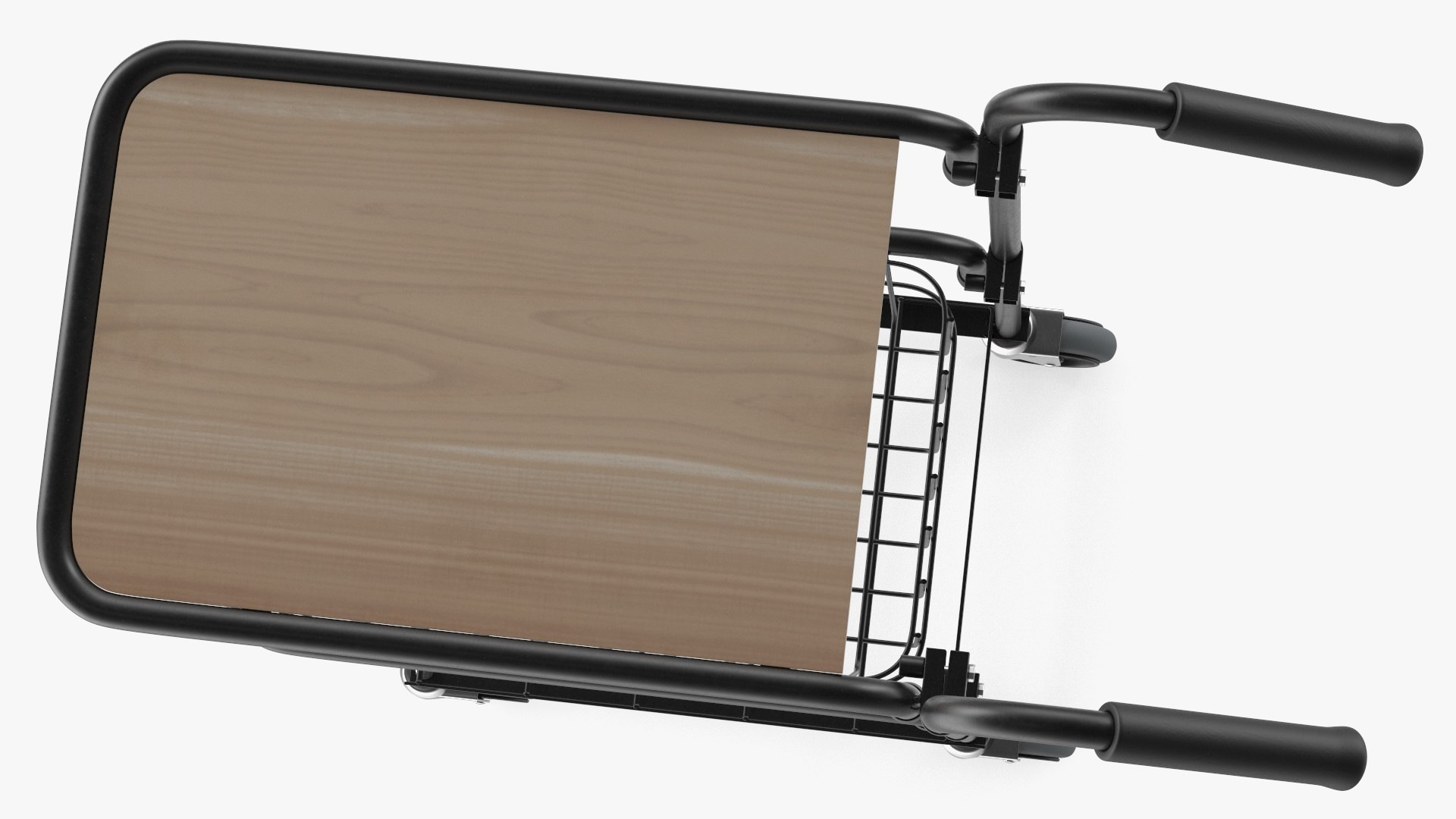 3D Mini Trolley With Shelf And Basket Black - TurboSquid 1971089