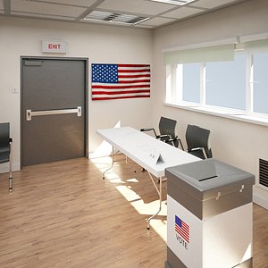 Polling Station Scene