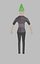 Low Poly Character Woman truccato Unity 10