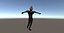 Low Poly Character Woman truccato Unity 10
