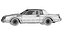 1987 Buick Grand National Regal GNX 3D ModelGame Ready