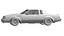 1987 Buick Grand National Regal GNX 3D ModelGame Ready