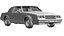 1987 Buick Grand National Regal GNX 3D ModelGame Ready