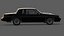 1987 Buick Grand National Regal GNX 3D ModelGame Ready