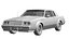 1987 Buick Grand National Regal GNX 3D ModelGame Ready