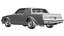 1987 Buick Grand National Regal GNX 3D ModelGame Ready