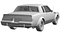 1987 Buick Grand National Regal GNX 3D ModelGame Ready