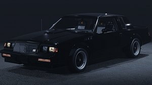 1987 Buick Grand National Regal GNX 3D ModelGame Ready 3D