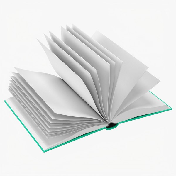 Open book mockup 02 3D model