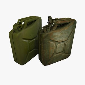 3d model canister fuel cans
