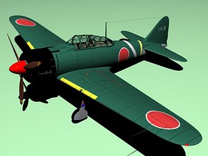 a6m2 zero 3d model