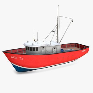 Old Fishing Boat 2 Low-poly PBR