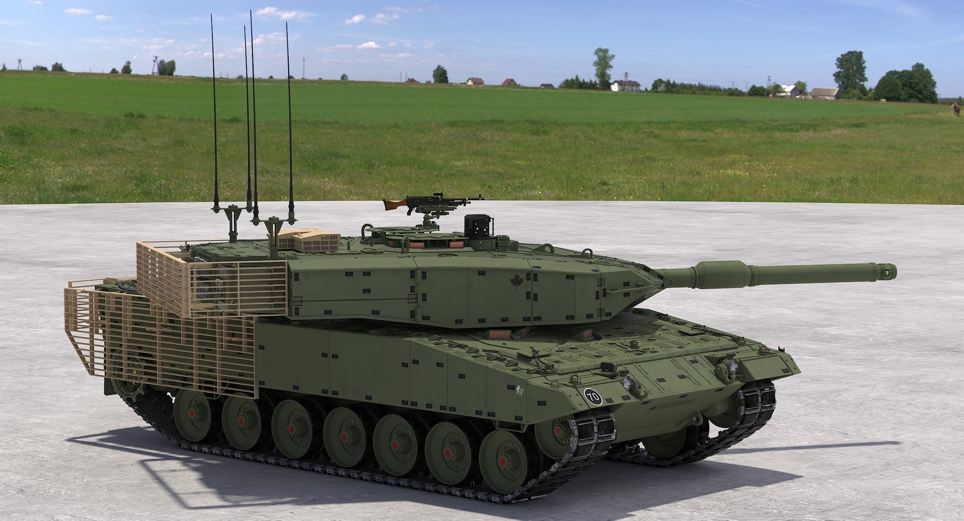 Leopard 2A4M CAN 3D model - TurboSquid 1738007