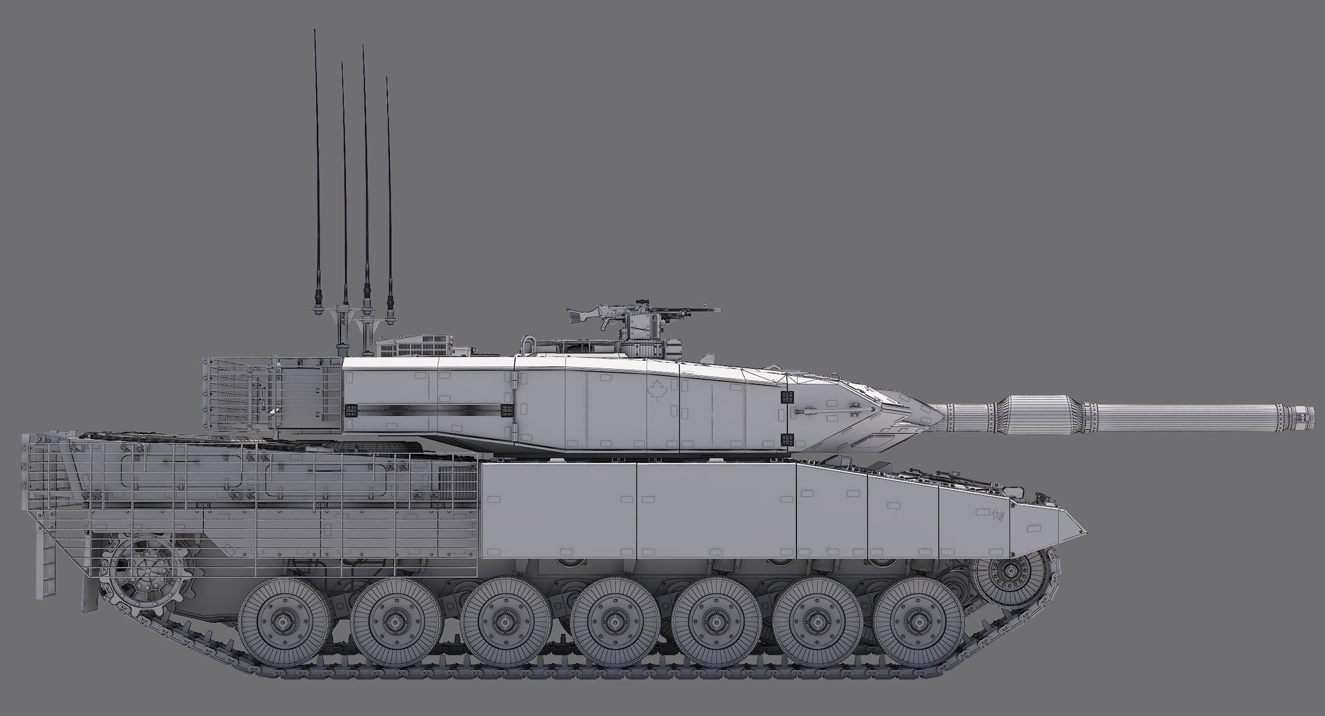 Leopard 2A4M CAN 3D model - TurboSquid 1738007