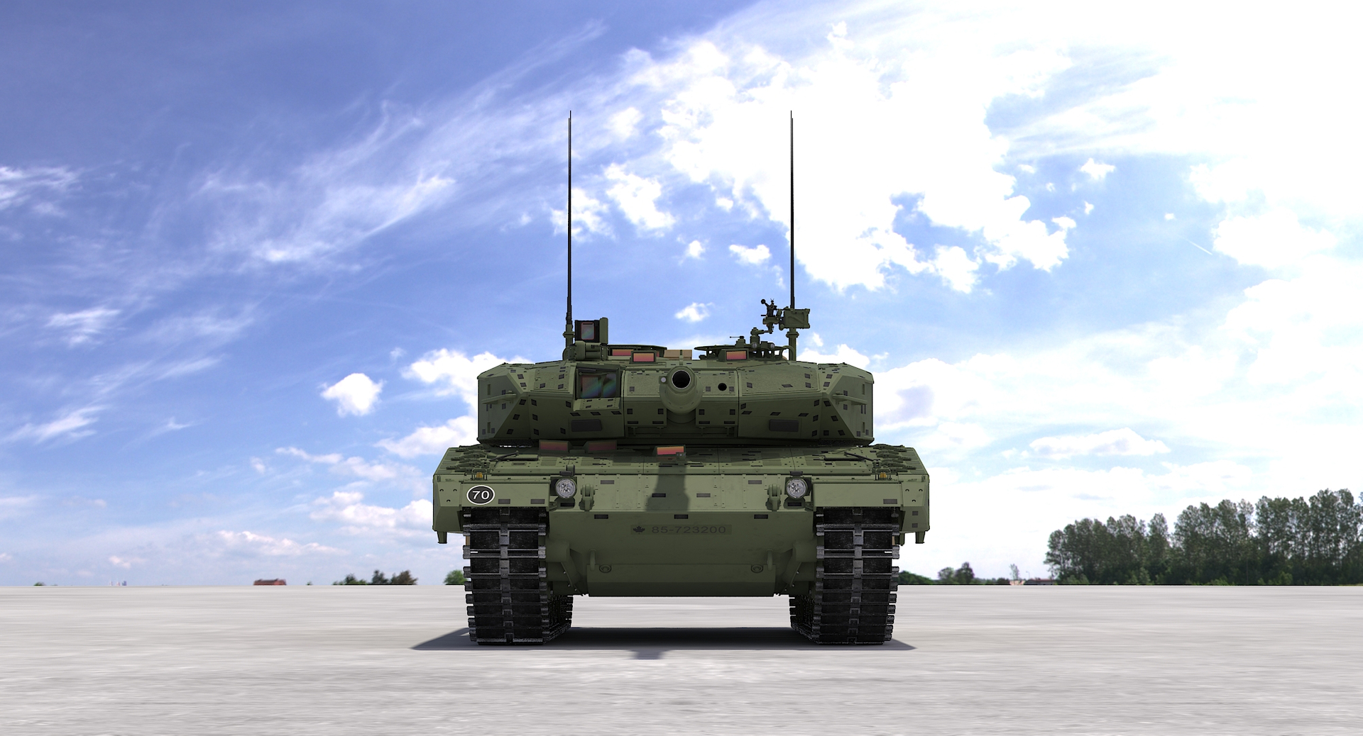 Leopard 2A4M CAN 3D model - TurboSquid 1738007