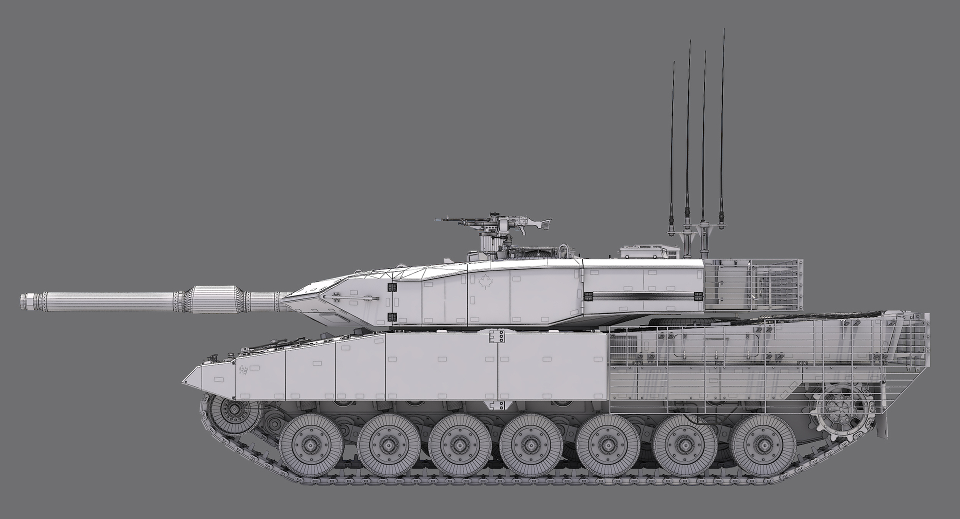 Leopard 2A4M CAN 3D model - TurboSquid 1738007